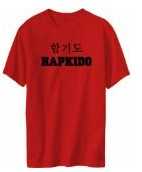T-Shirt Korean hapkido mens red